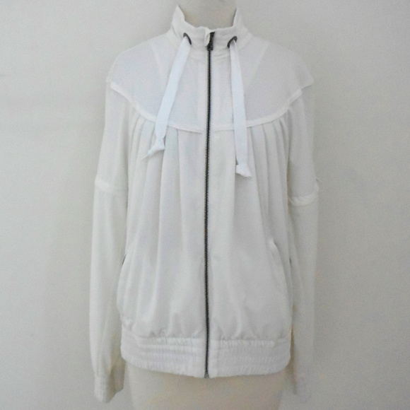 adidas white bomber jacket